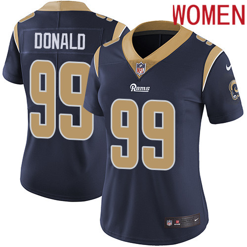 2019 Women Los Angeles Rams #99 Donald dark blue Nike Vapor Untouchable Limited NFL Jersey